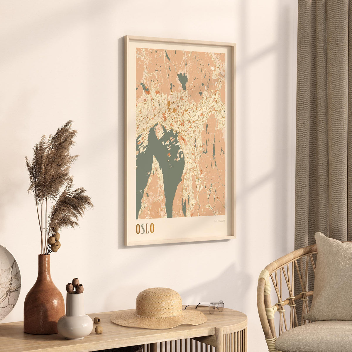 oslo norway map poster - image 2