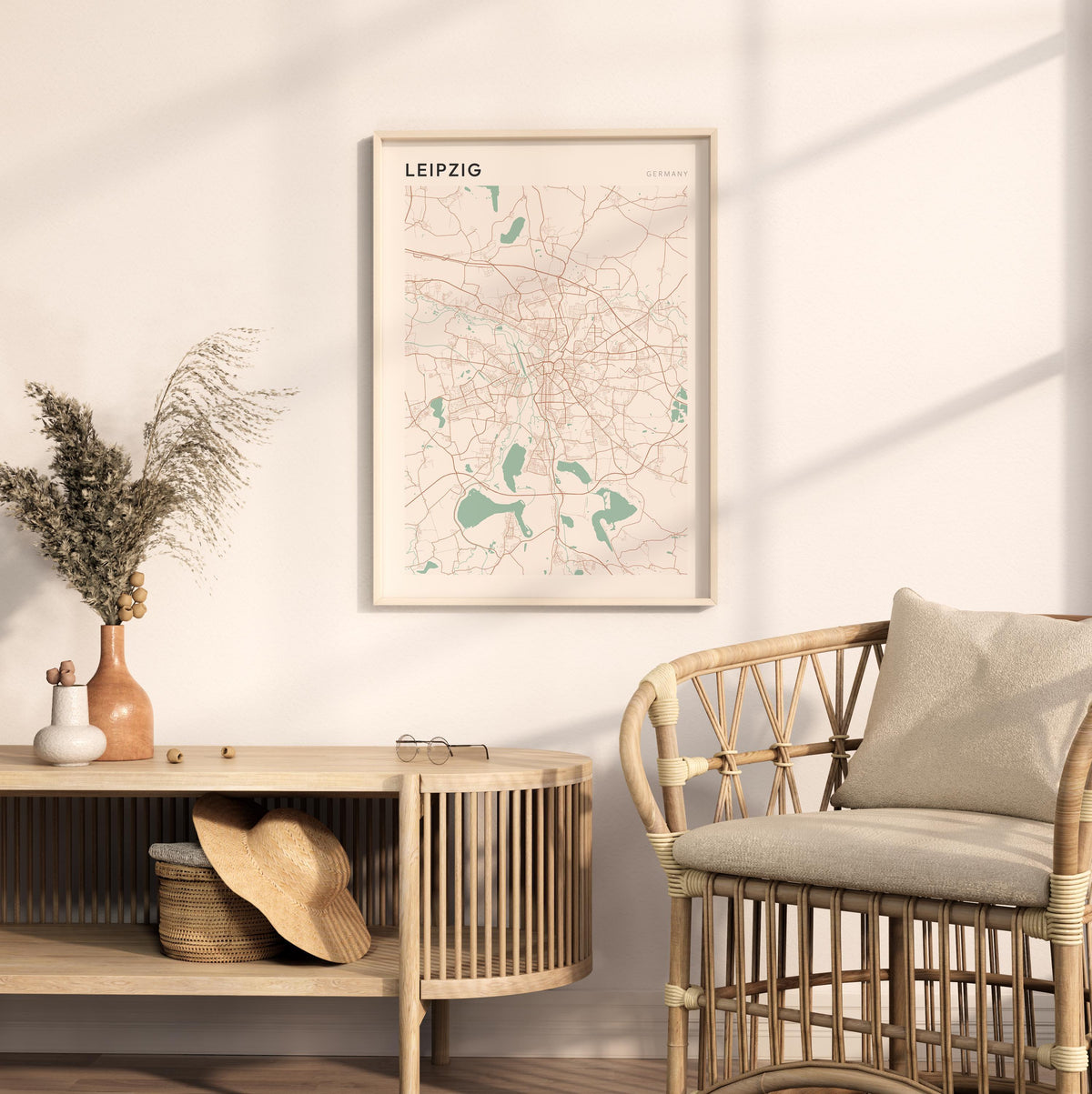 leipzig germany map poster - image 3