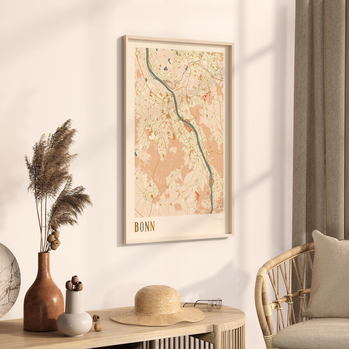 bonn germany map poster - image 2
