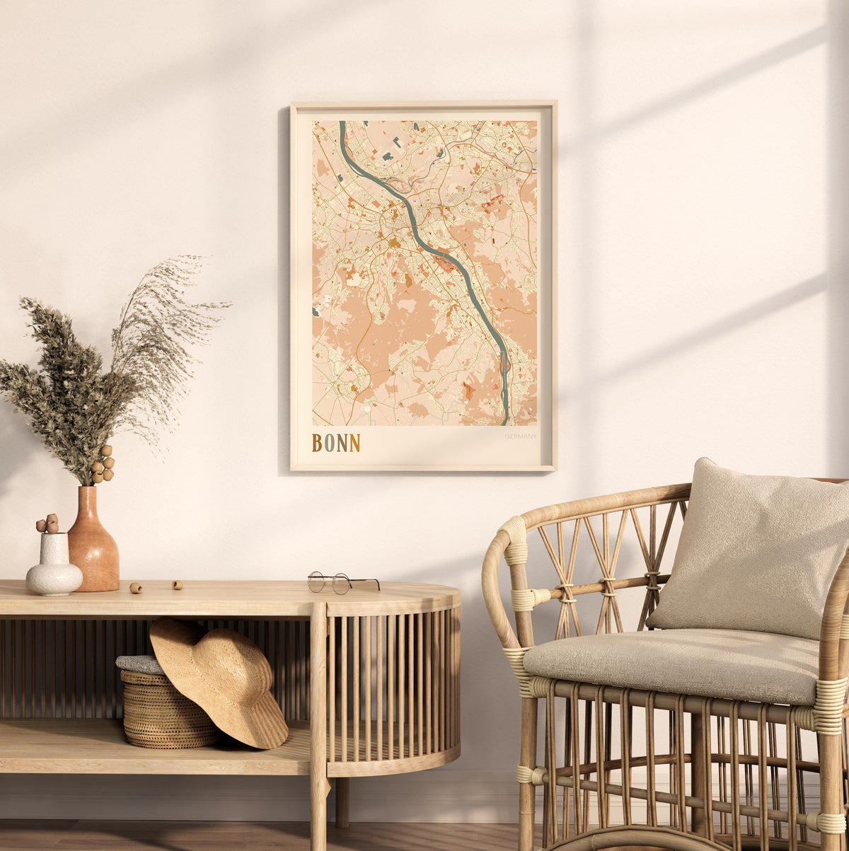 bonn germany map poster - image 3
