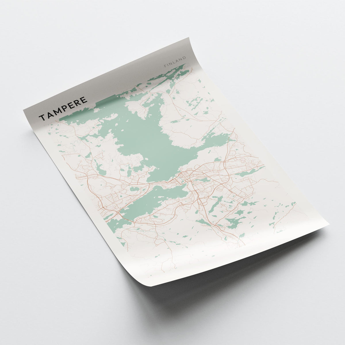 tampere finland map poster - image 4