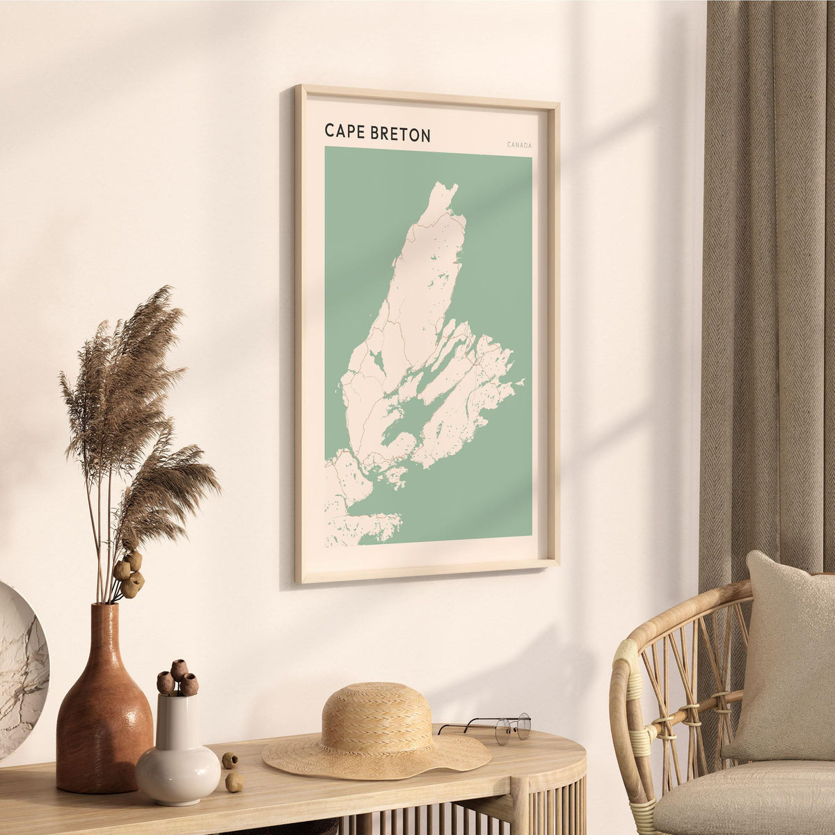 cape breton, nova scotia map poster - image 2