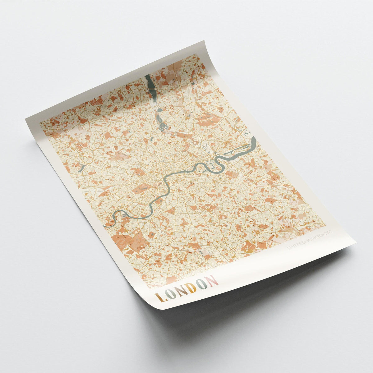 london, united kingdom map poster - image 3