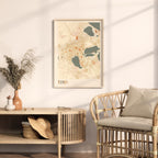 tunis, tunisia map poster - image 3