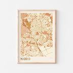 madrid spain map poster - image 1