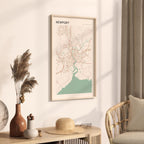 newport, united kingdom map poster - image 2