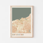san sebastian spain map poster - image 1