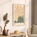 nice france map poster - image 2