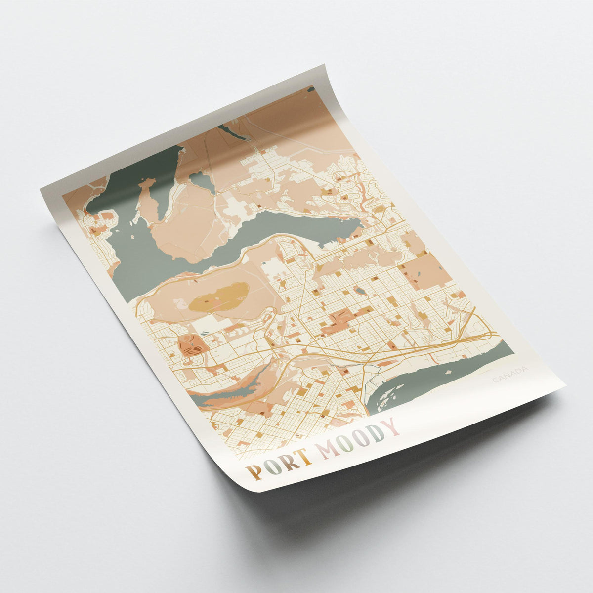 port moody, british columbia map poster - image 3