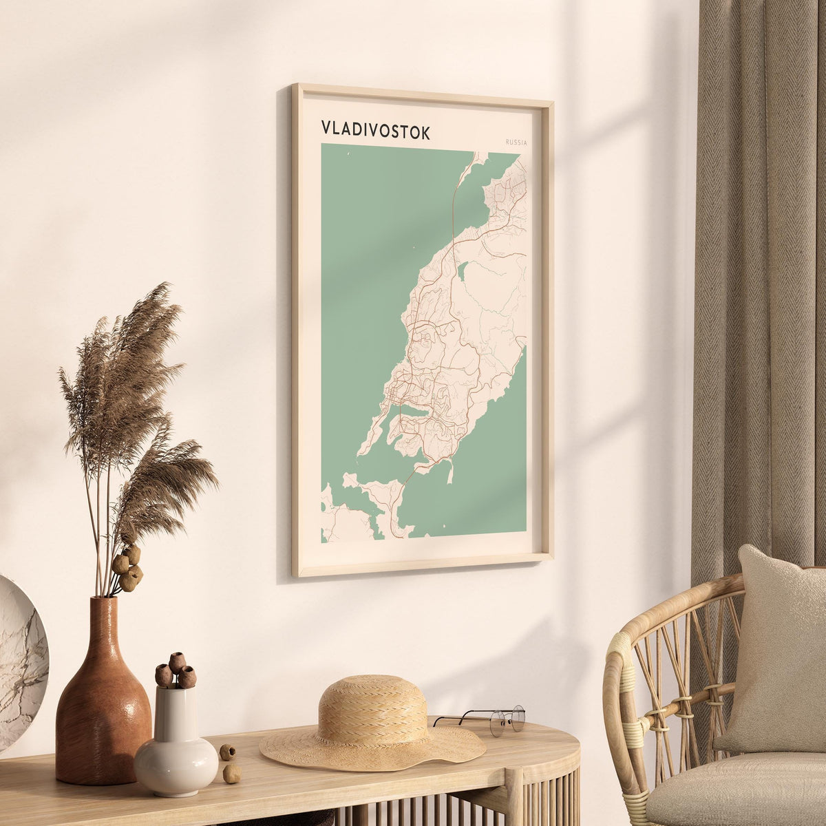 vladivostok russia map poster - image 2