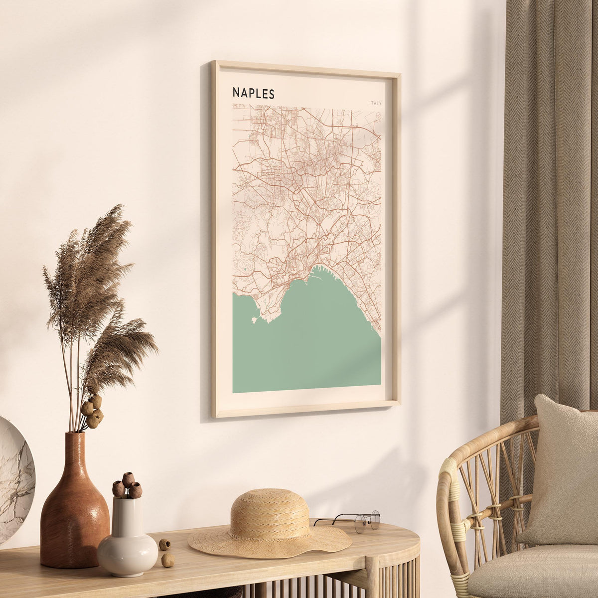 naples italy map poster - image 2