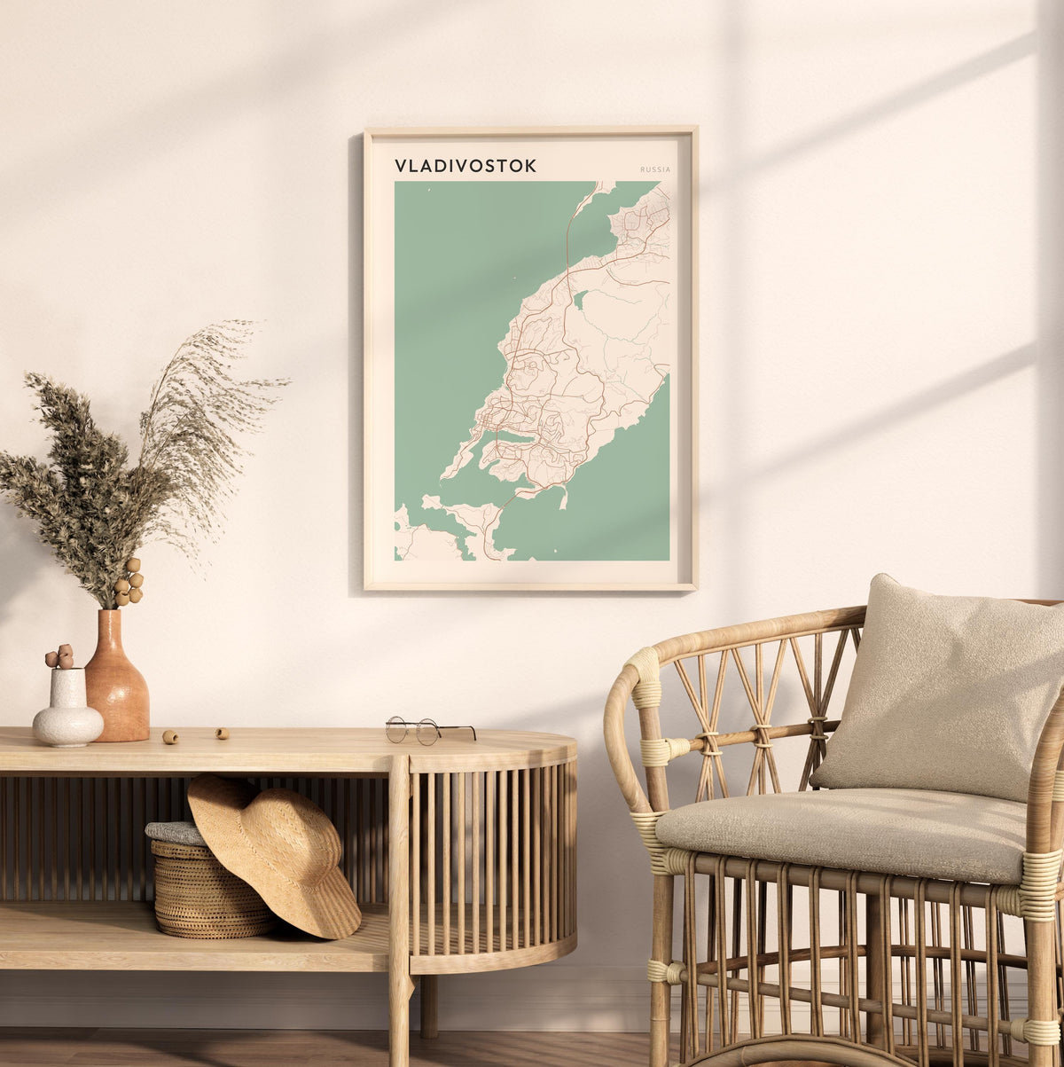 vladivostok russia map poster - image 3