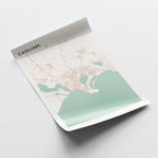cagliari italy map poster - image 4
