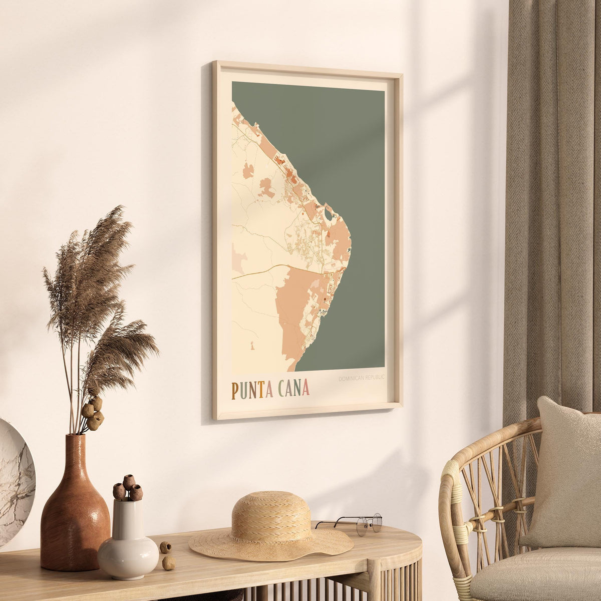 punta cana, dominican republic map poster - image 2