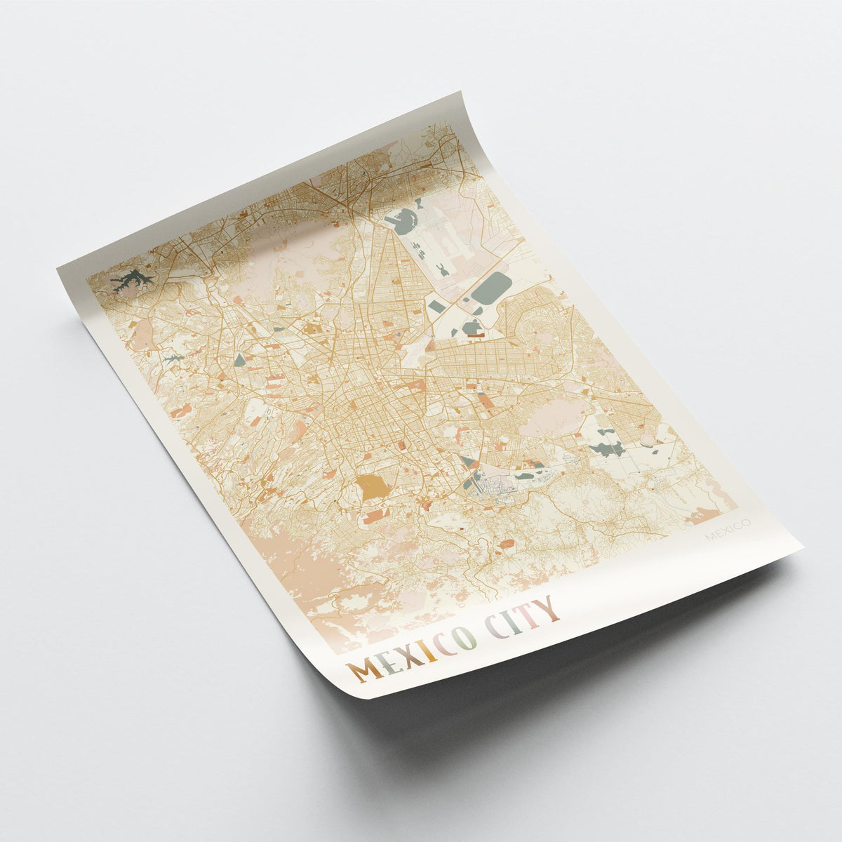 mexico city, mexico map poster - image 4