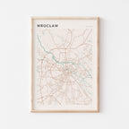 wroclaw poland map poster - image 1