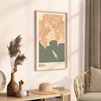 budva montenegro map poster - image 2