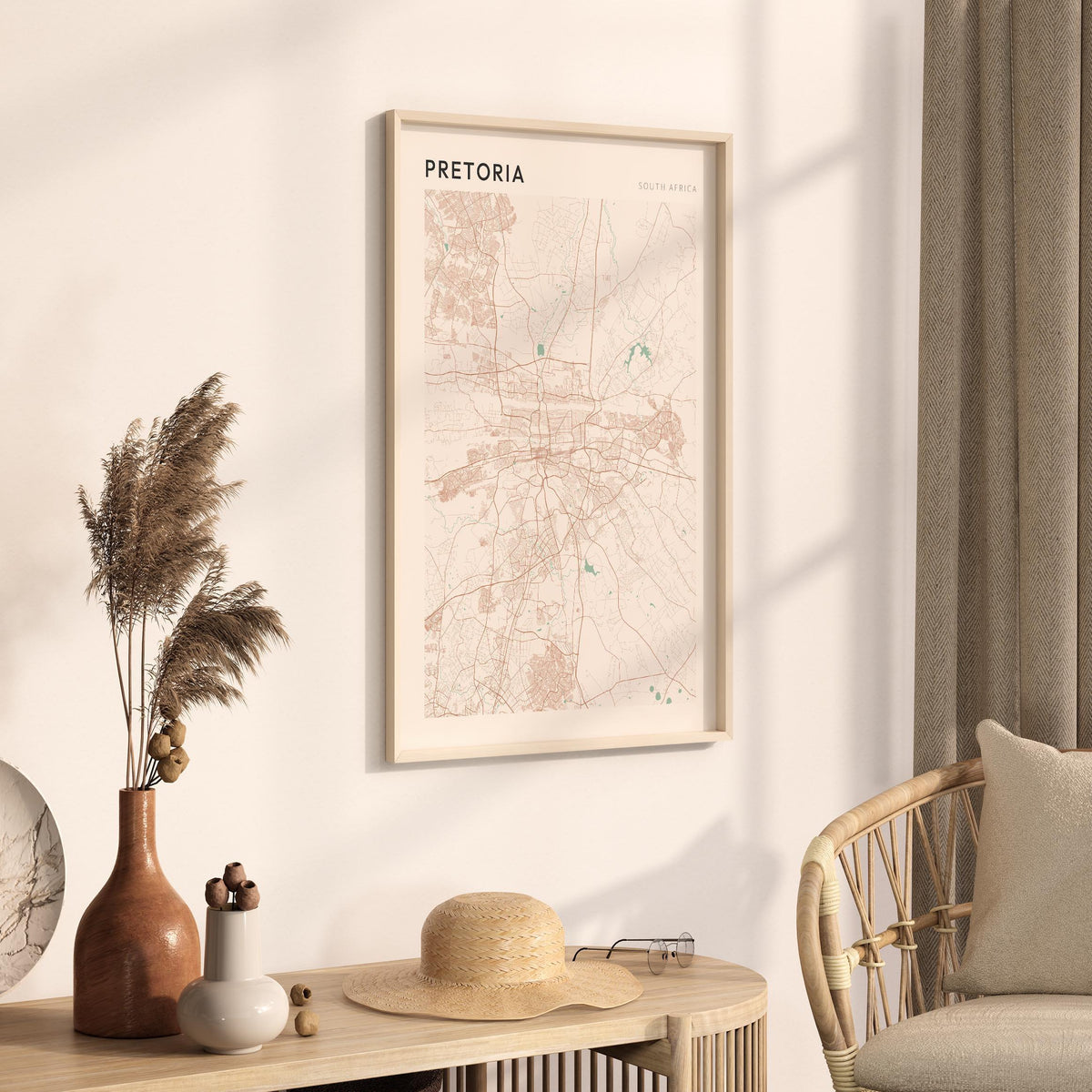 pretoria, south africa map poster - image 2