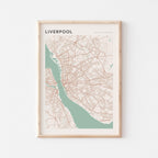 liverpool, united kingdom map poster - image 1