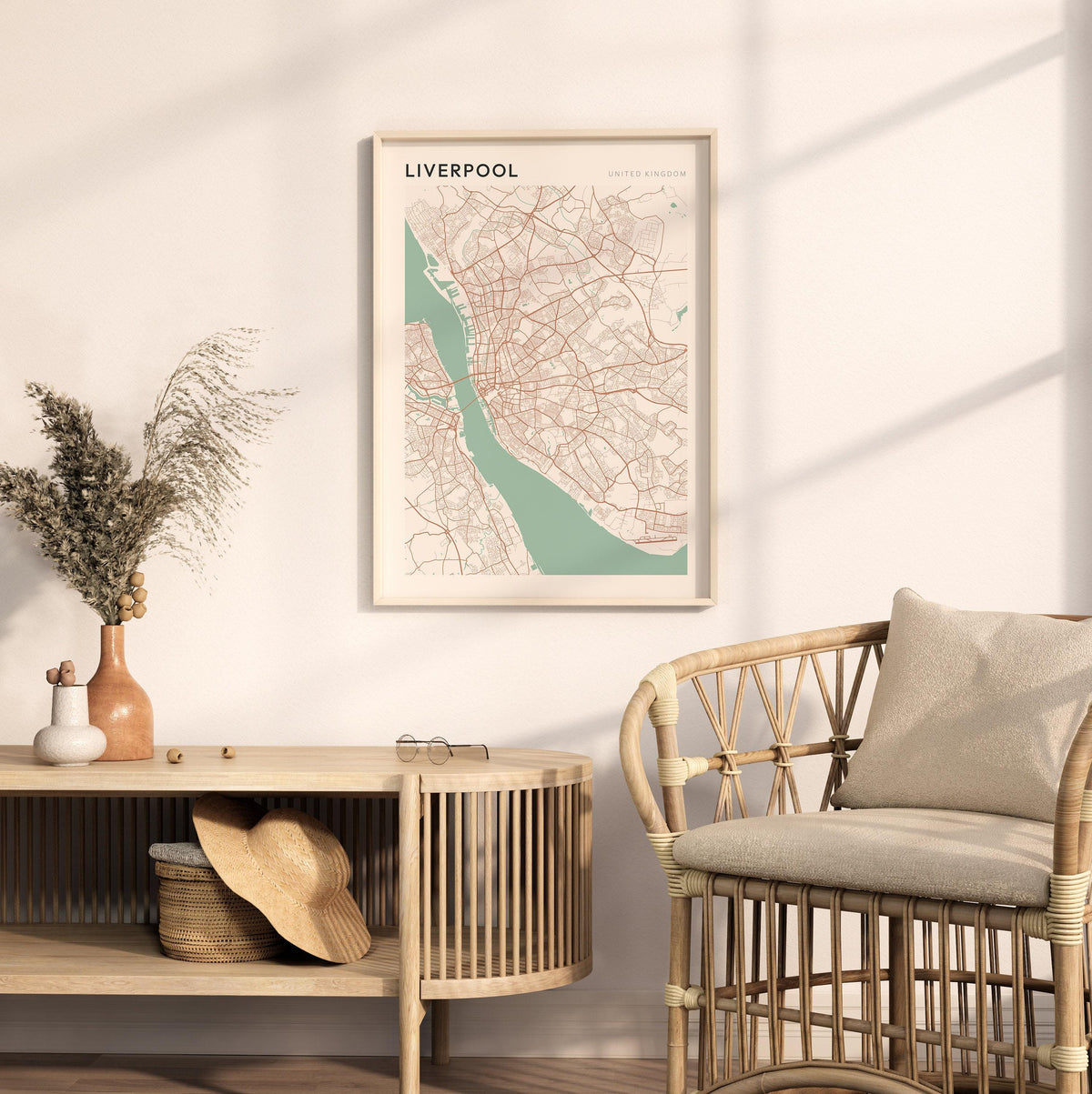 liverpool, united kingdom map poster - image 3