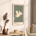 mykonos greece map poster - image 2