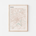 essen germany map poster - image 1