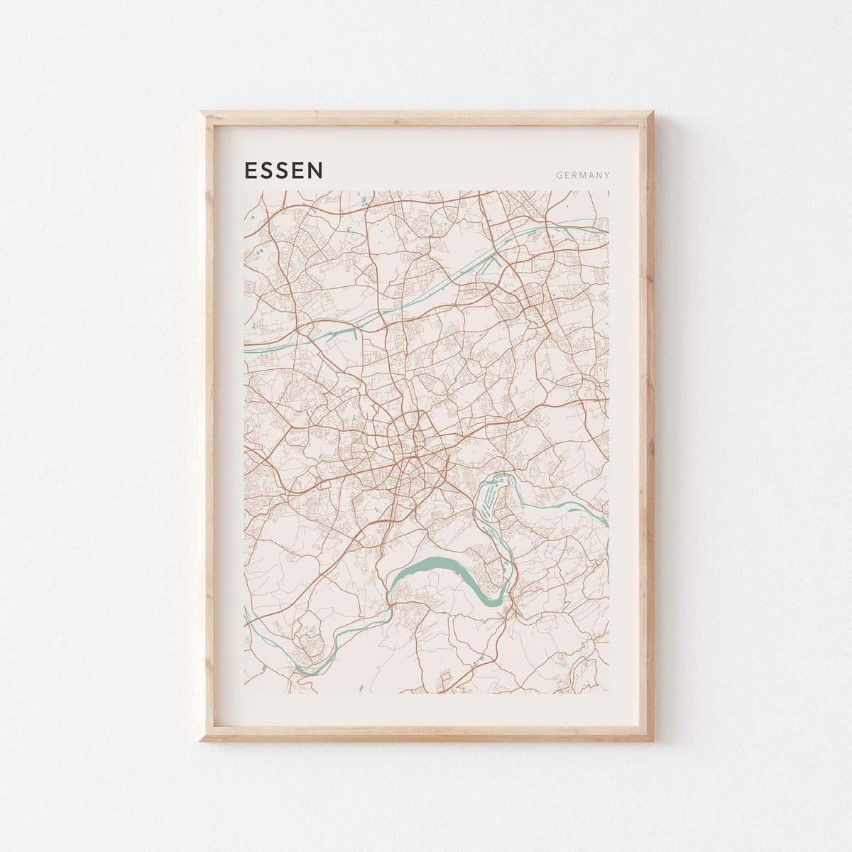 essen germany map poster - image 1