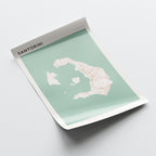 santorini greece map poster - image 4