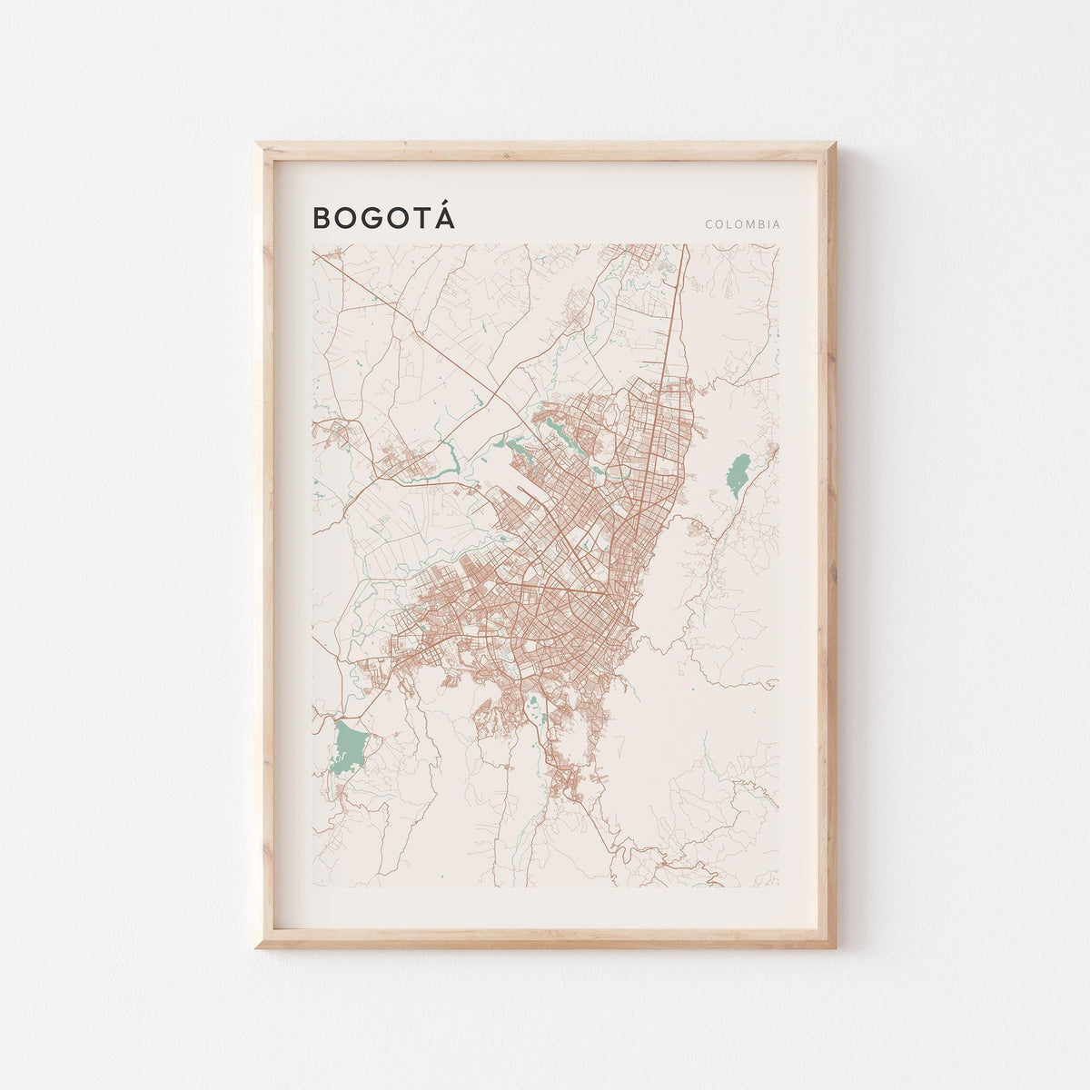 bogota, colombia map poster - image 1