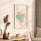 izmir, turkey map poster - image 2