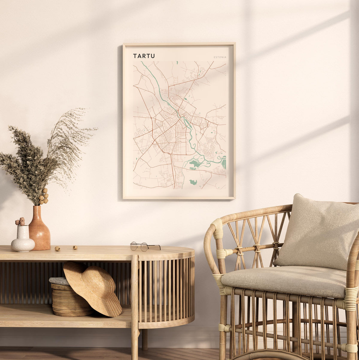 tartu estonia map poster - image 3