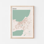 oran, algeria map poster - image 1