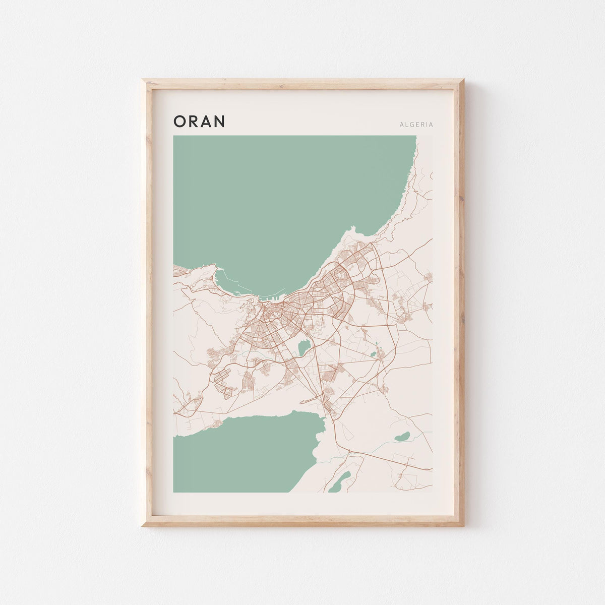 oran, algeria map poster - image 1