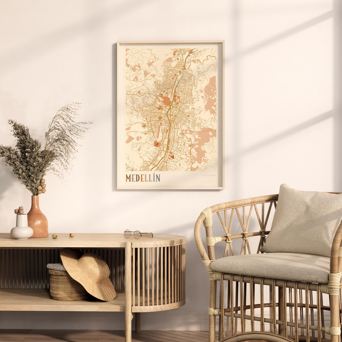 medellin, colombia map poster - image 3