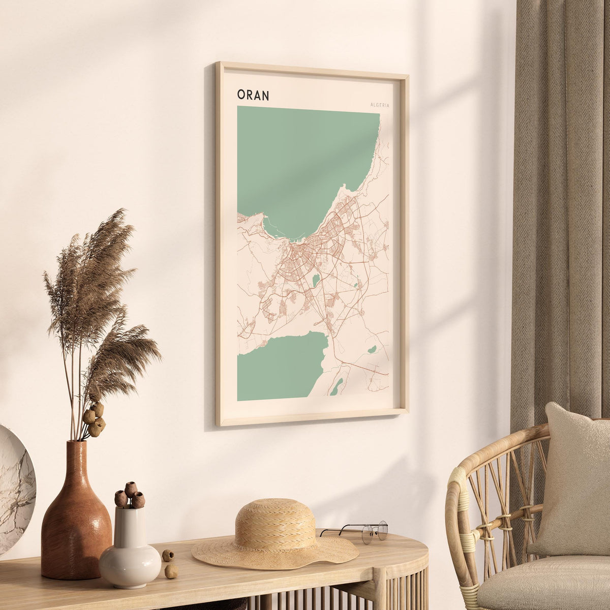 oran, algeria map poster - image 2