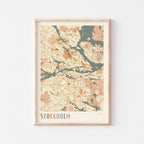 stockholm sweden map poster - image 1
