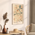 stockholm sweden map poster - image 2