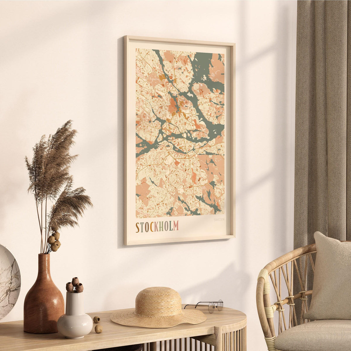stockholm sweden map poster - image 2