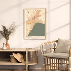 malaga spain map poster - image 3