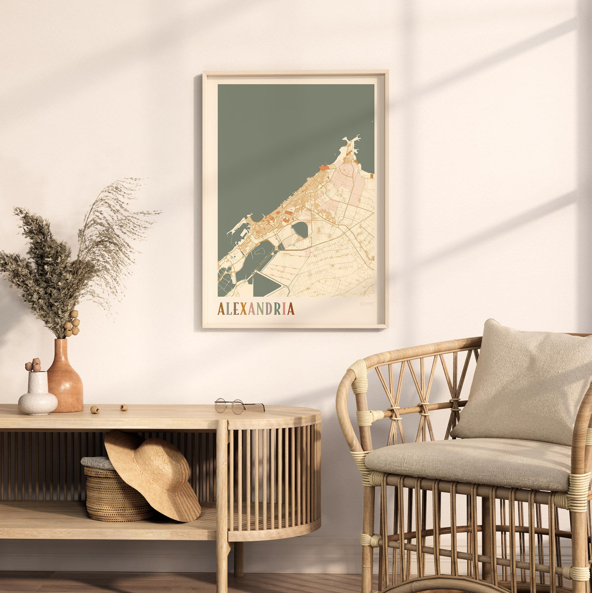 alexandria, egypt map poster - image 3