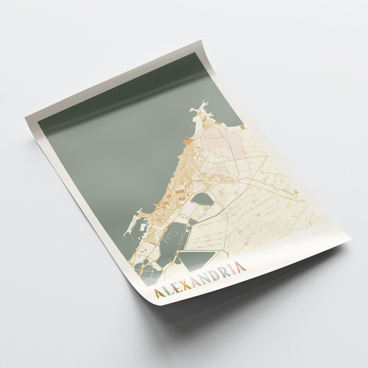 alexandria, egypt map poster - image 4