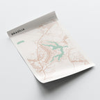 brasilia, brazil map poster - image 4
