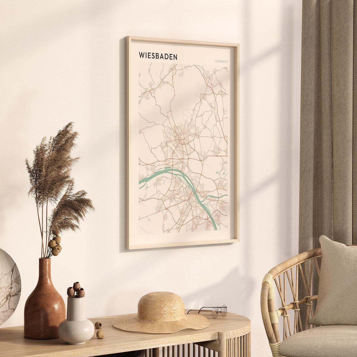 wiesbaden germany map poster - image 2