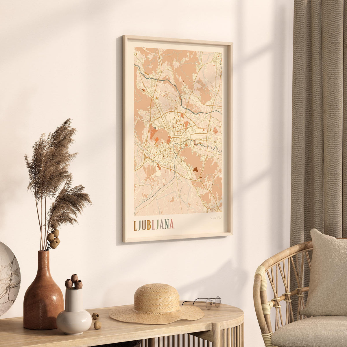 ljubljana slovenia map poster - image 2
