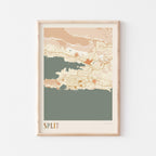 split croatia map poster - image 1
