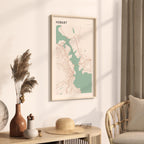hobart, australia map poster - image 2