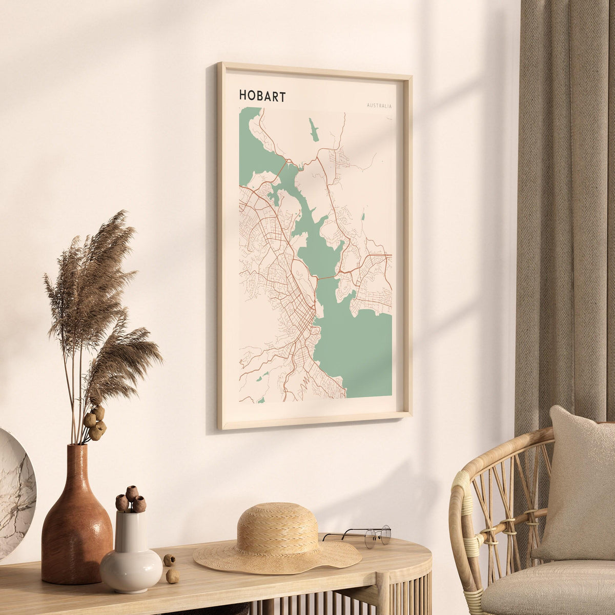 hobart, australia map poster - image 2
