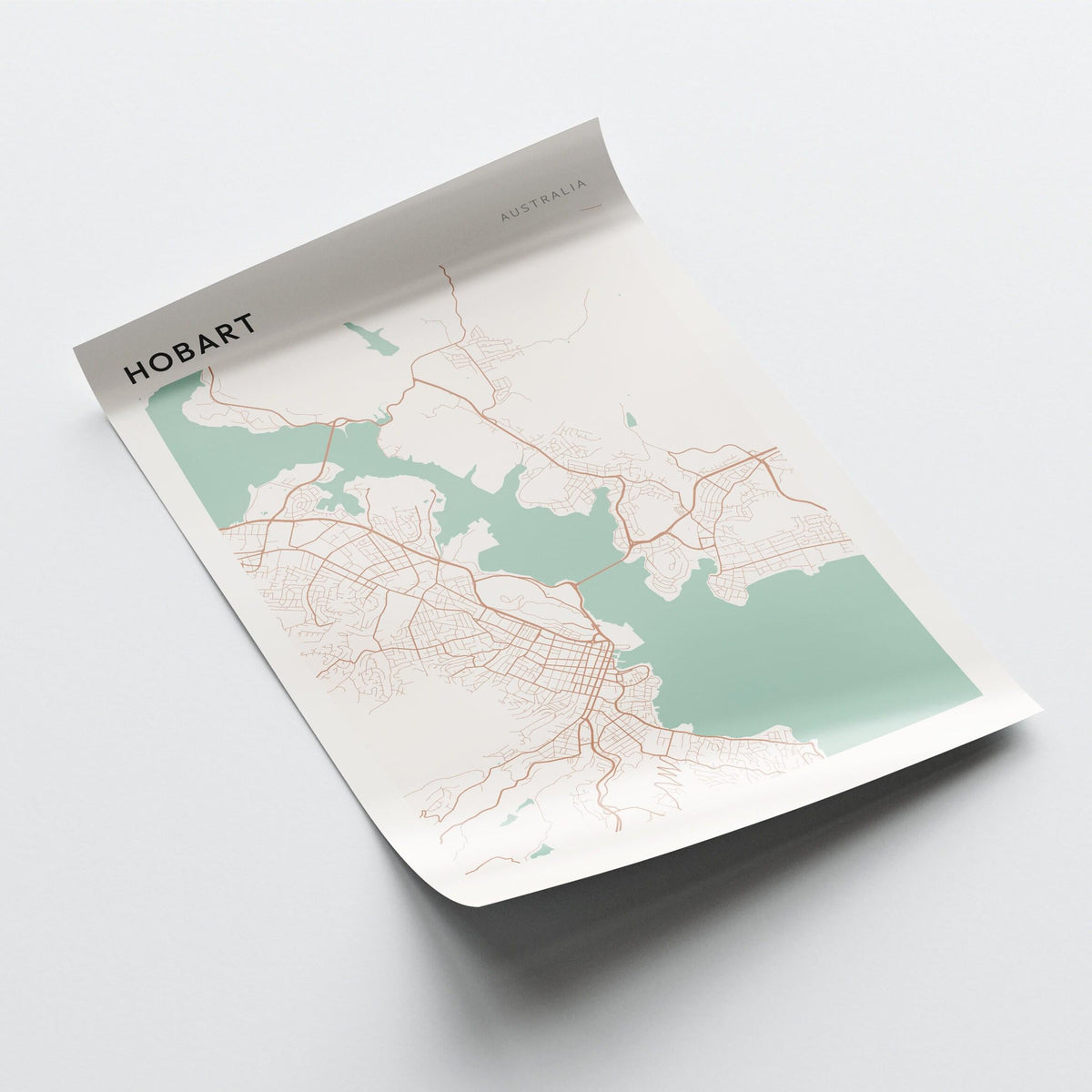 hobart, australia map poster - image 3