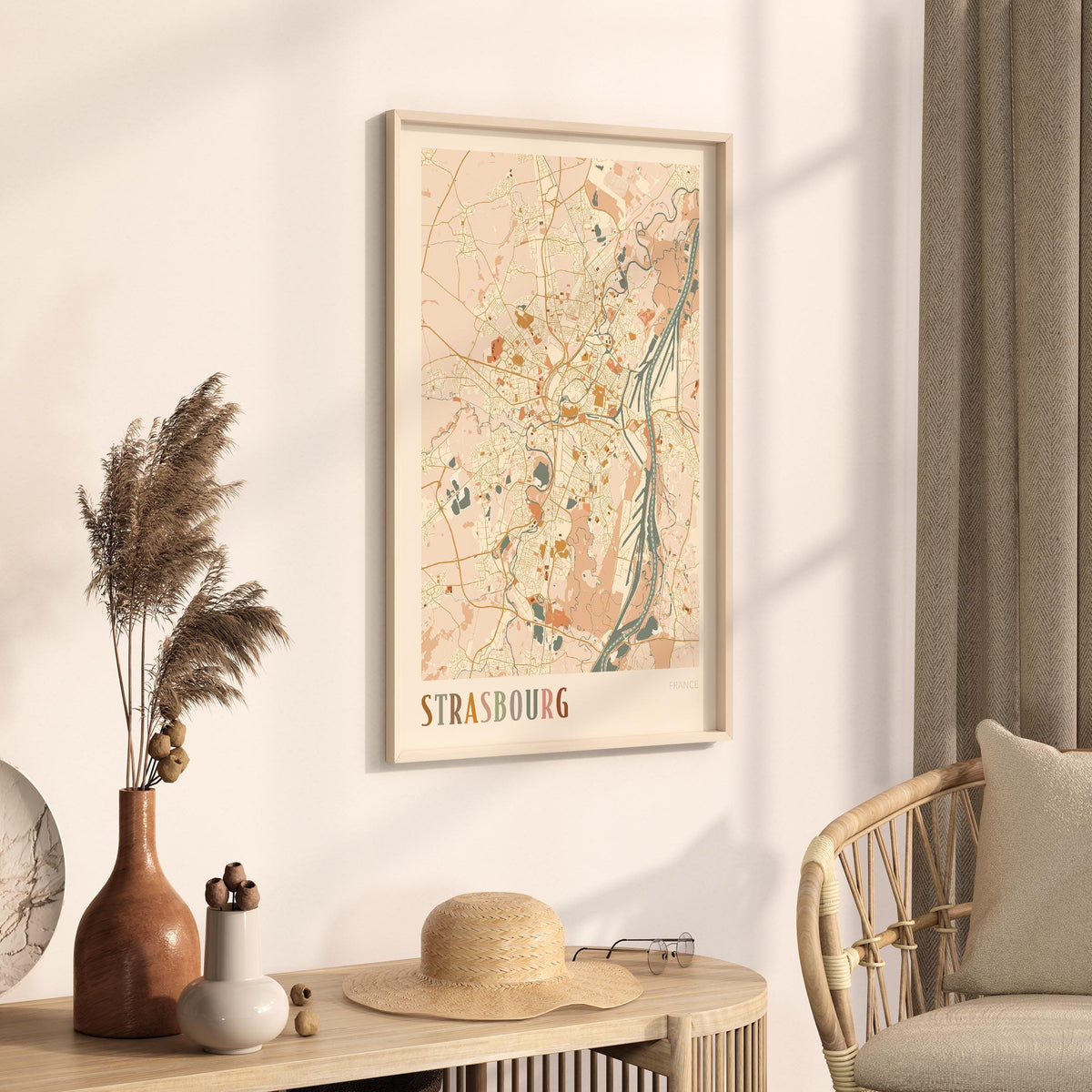 strasbourg france map poster - image 2