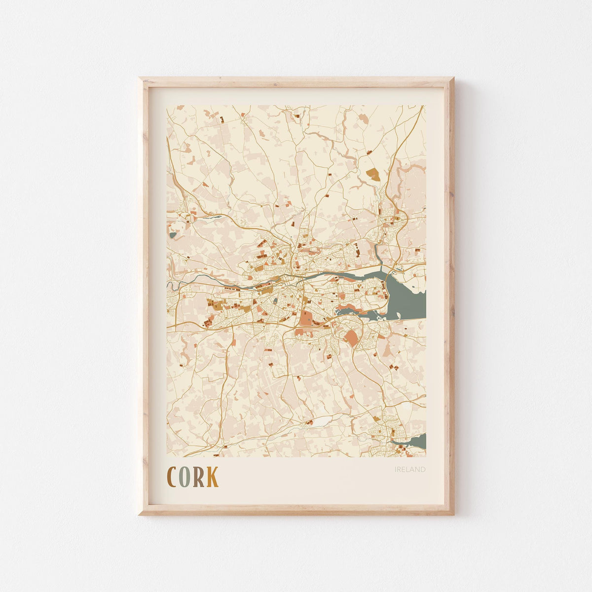 cork ireland map poster - image 1
